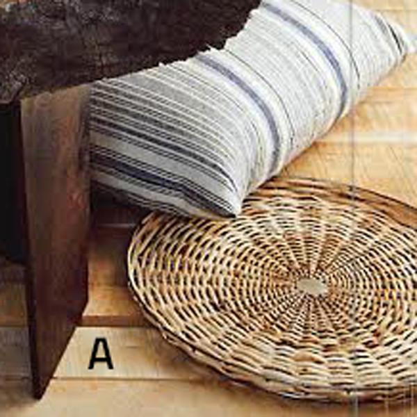 Roost Rattan & Iron Trays - Set Of 3