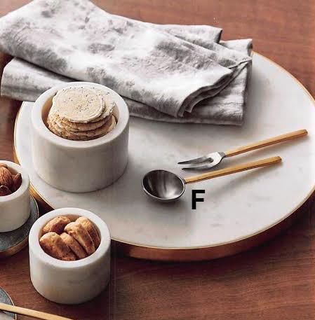 Roost Tiny Mixed Metal Servers - 2Pcs/Set Of 4