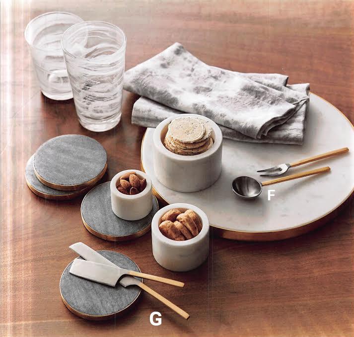 Roost Tiny Mixed Metal Servers - 2Pcs/Set Of 4