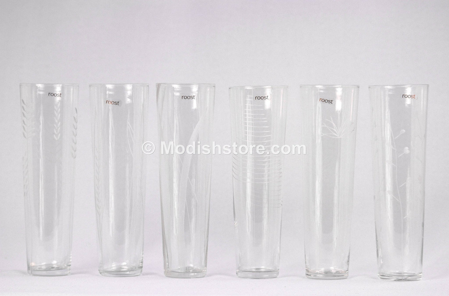Roost Etched Botanical Glassware