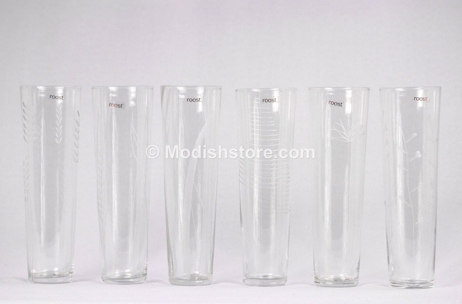 Roost Etched Botanical Glassware