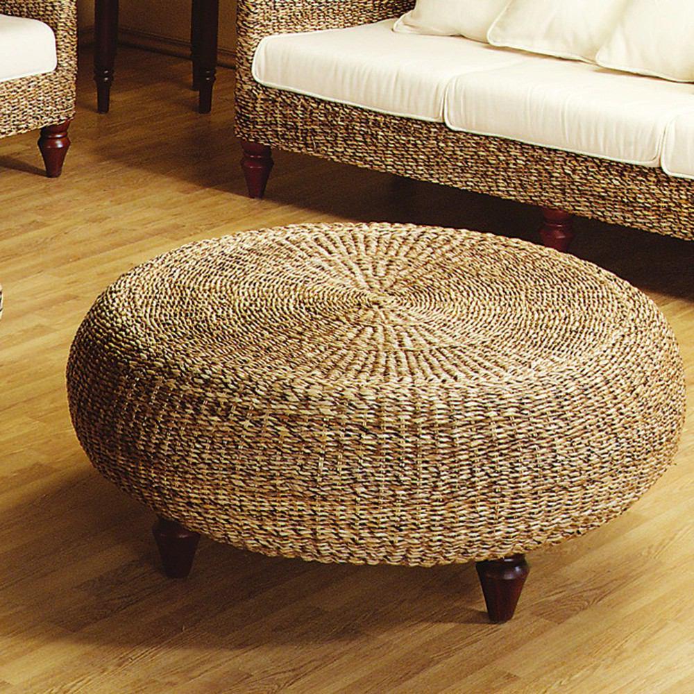 Padma's Plantation Tropical Ottoman