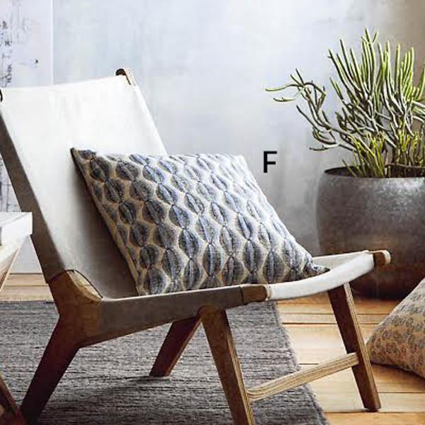 Roost Astara Block Print Pillow Cover - Set Of 3
