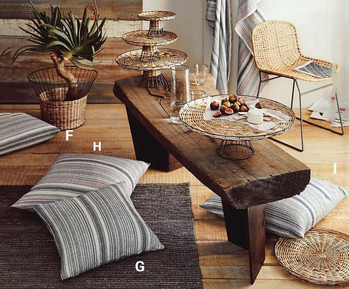 Roost Akha Striped Pillow Covers & Floor Pillows - Set Of 2