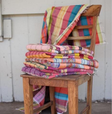 Kalalou Assorted Recycled Cotton Rugs - Set Of 6