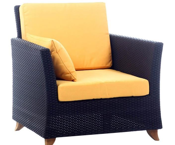 All Things Cedar Rattan Deep Seating Arm Chair