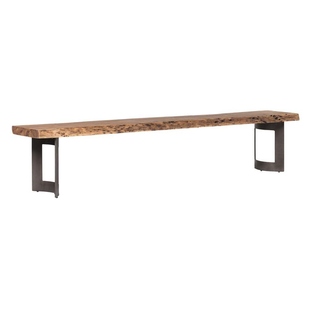 Moe's Home Collection Bent Bench Large Smoked