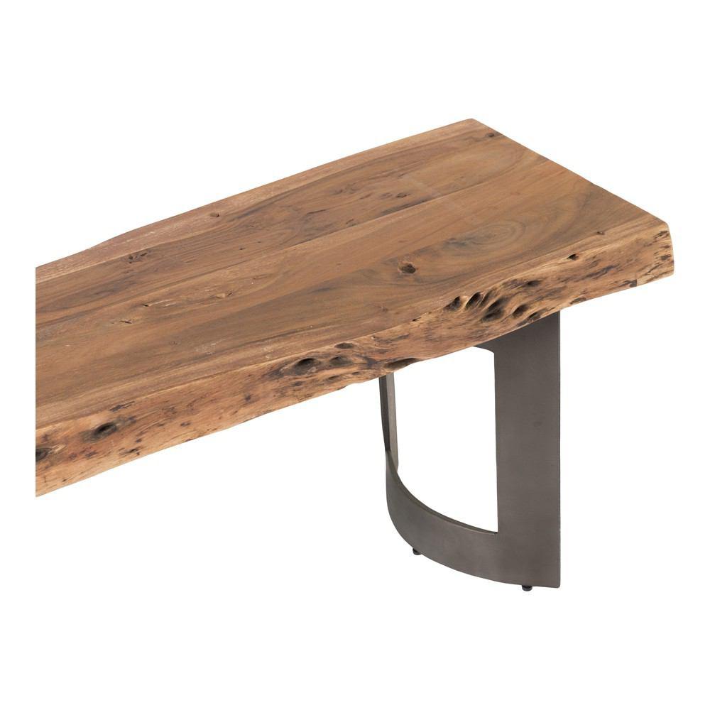 Moe's Home Collection Bent Bench Large Smoked