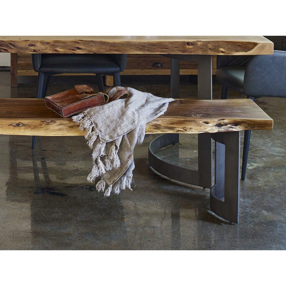 Moe's Home Collection Bent Bench Large Smoked