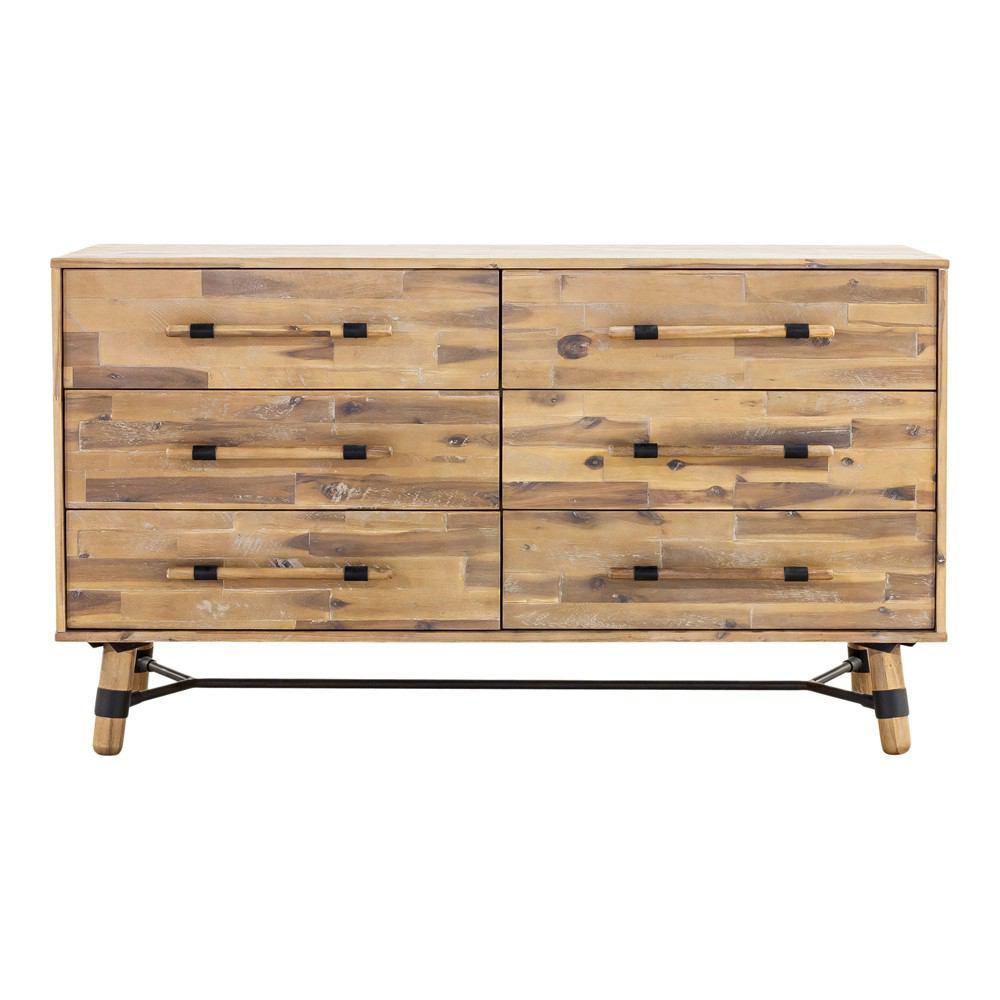 Moe's Home Collection Hudson 6 Drawer Low Dresser