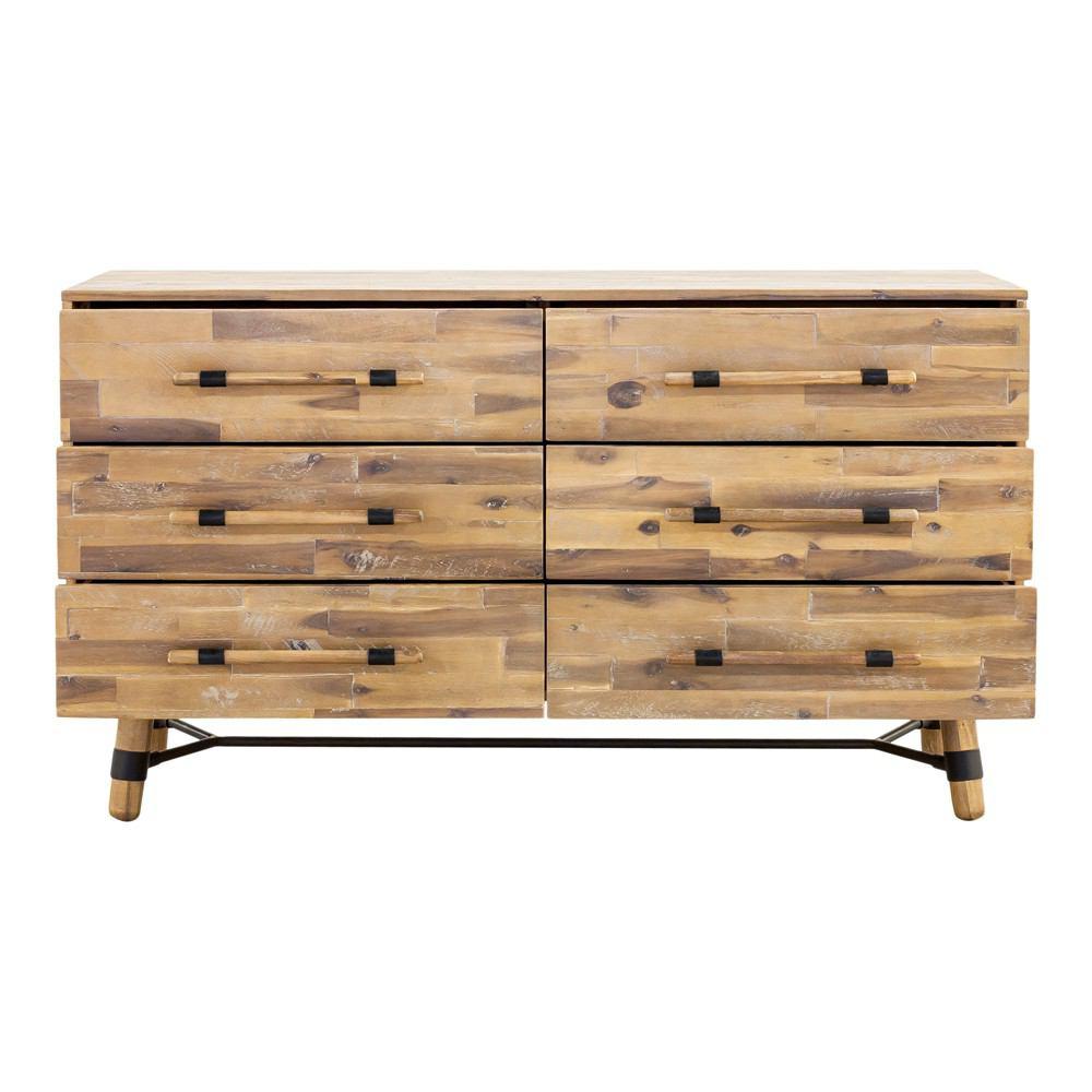 Moe's Home Collection Hudson 6 Drawer Low Dresser