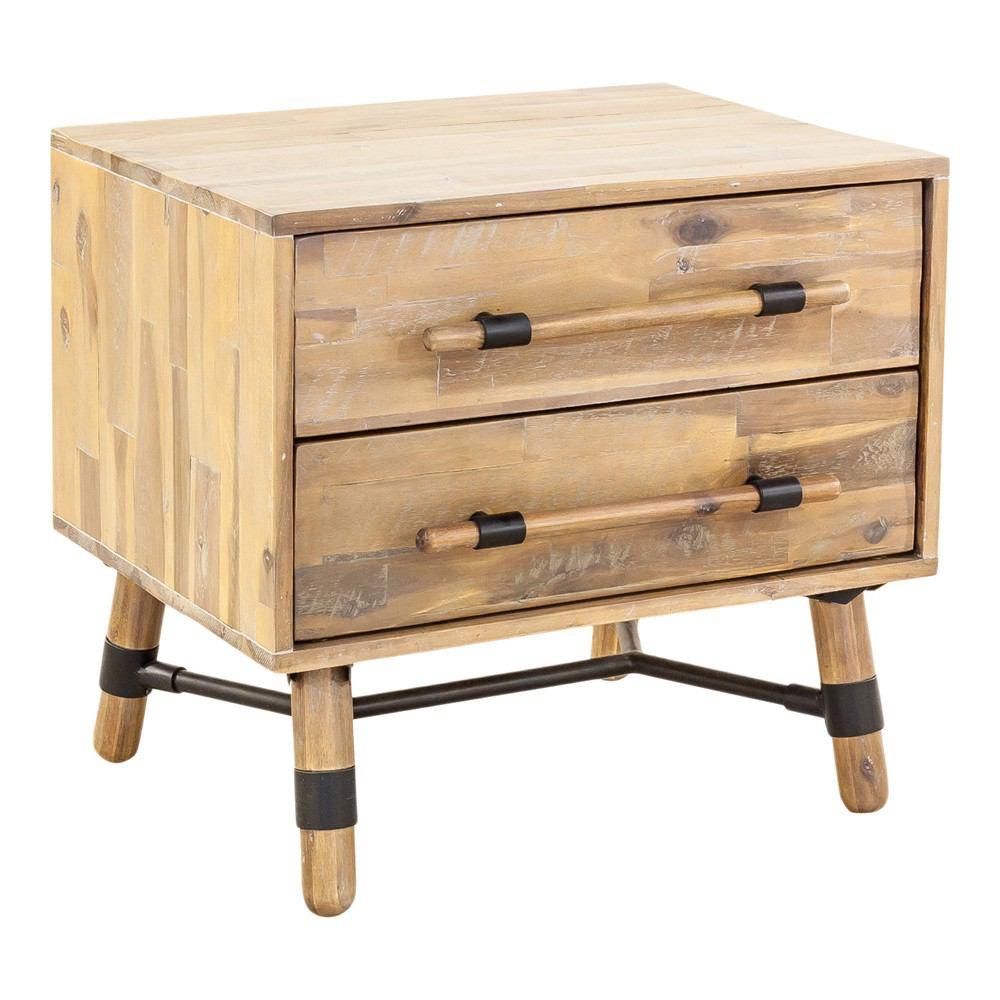 Moe's Home Collection Hudson 2 Drawer Nightstand