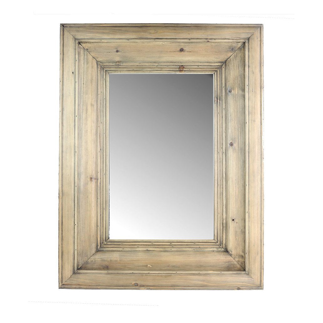 Vagabond Vintage Rectangle Solid Pine Wood Frame Mirror