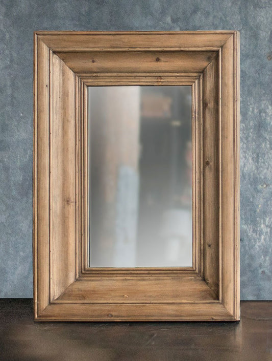 Vagabond Vintage Rectangle Solid Pine Wood Frame Mirror