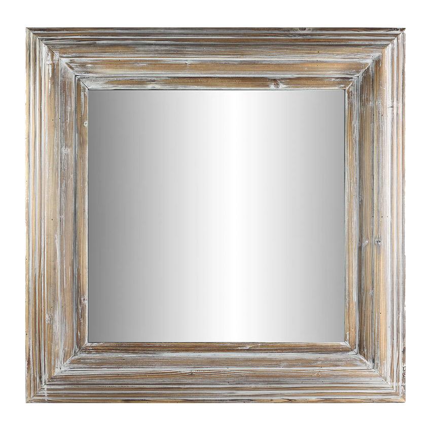 Vagabond Vintage Washed Grey Square Frame Mirror