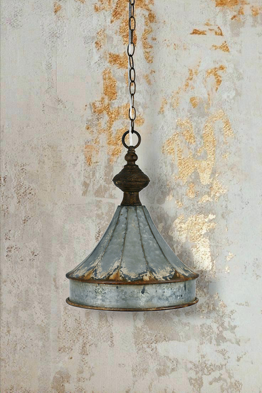 Vagabond Vintage Rustic Zinc Cupola Pendant Lamp