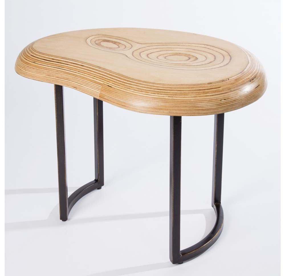 Gold Leaf Design Group Contour Accent Table
