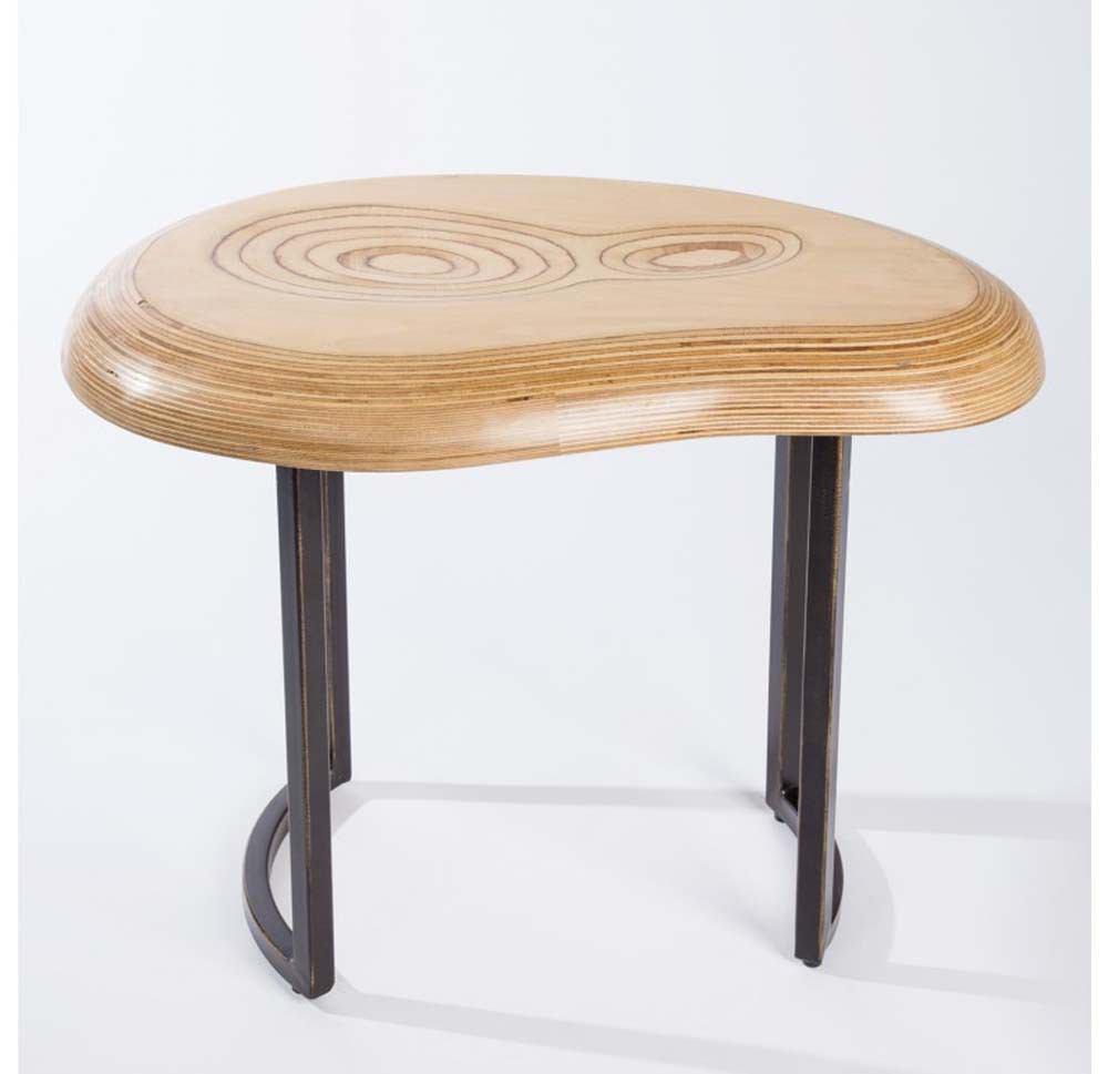 Gold Leaf Design Group Contour Accent Table