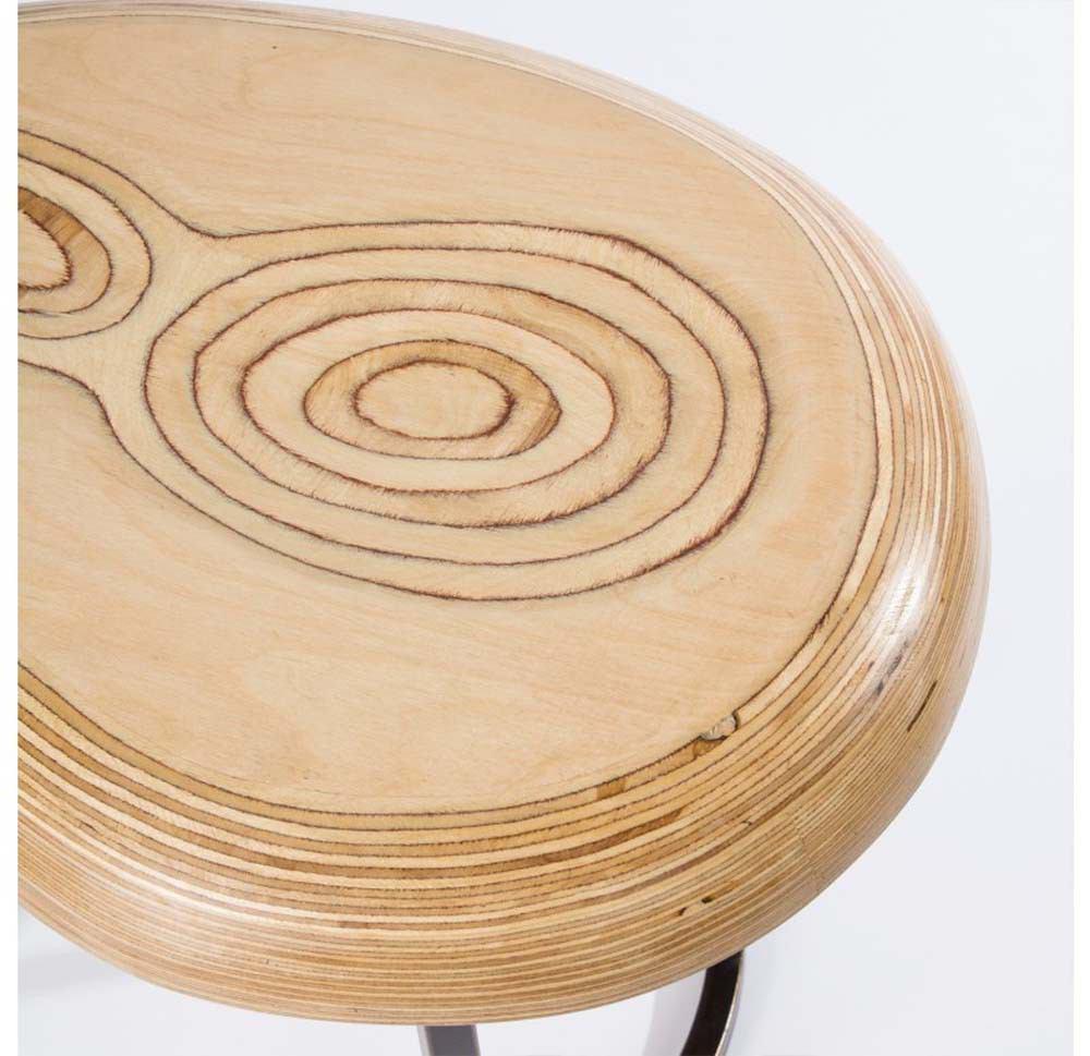 Gold Leaf Design Group Contour Accent Table
