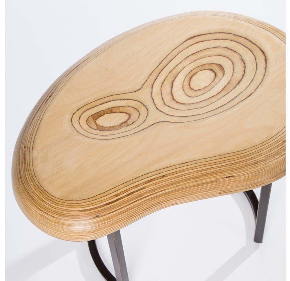 Gold Leaf Design Group Contour Accent Table