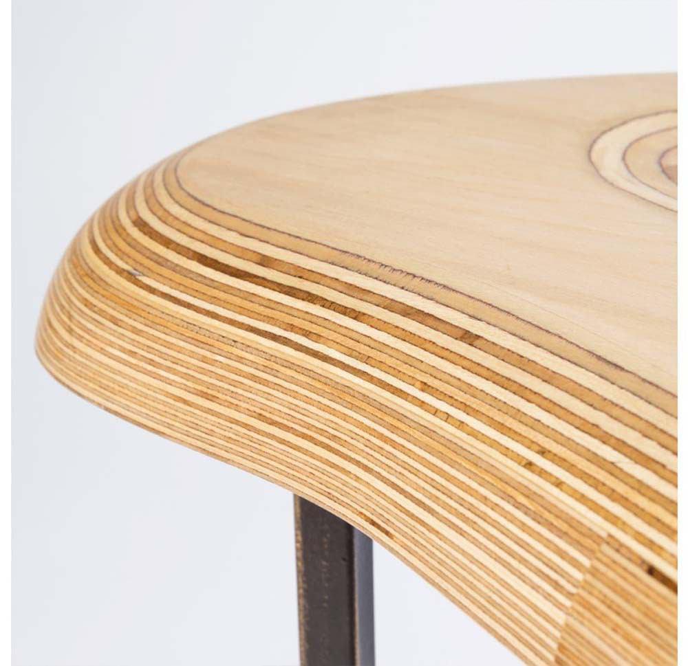 Gold Leaf Design Group Contour Accent Table