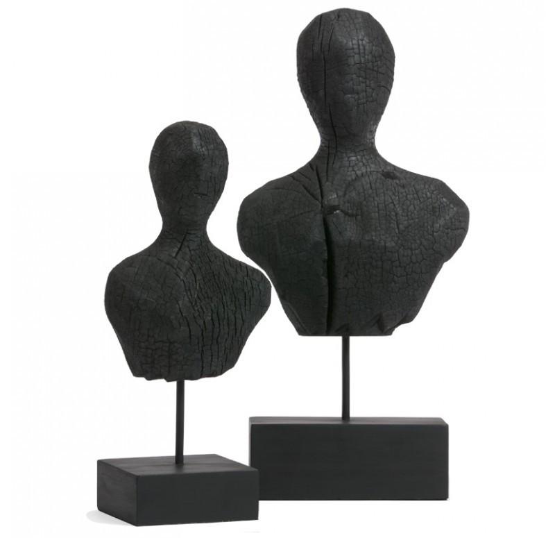 Gold Leaf Design Group Charred Busts