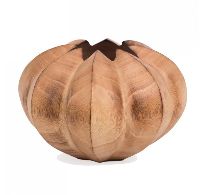 Gold Leaf Design Group Uni Wood Sculpture Vase