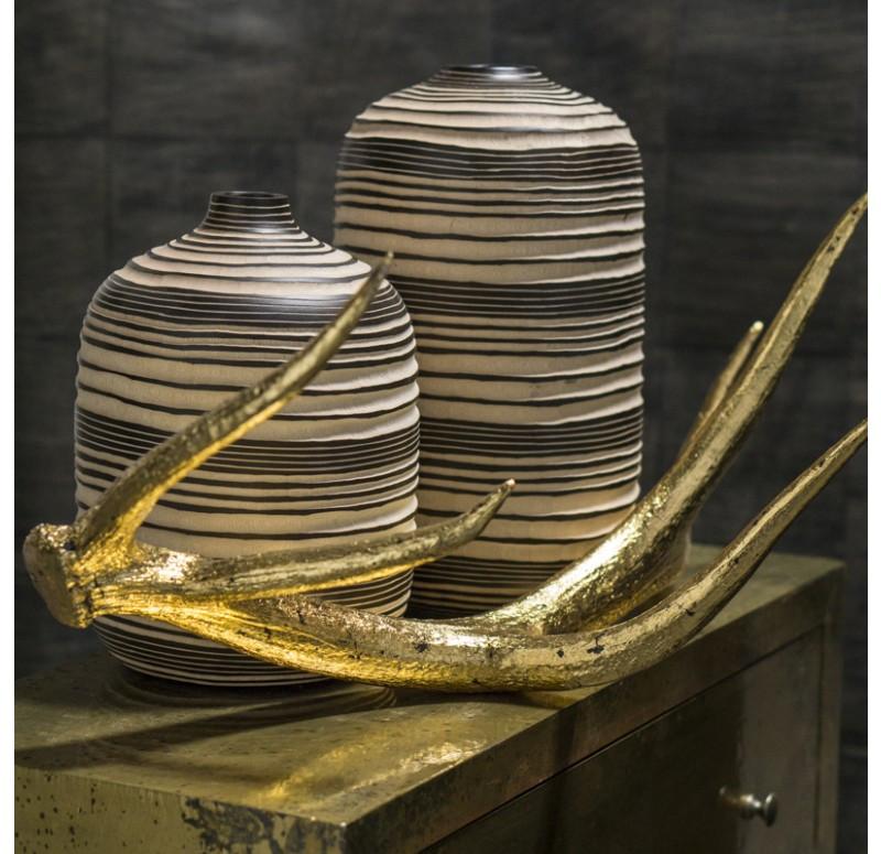Gold Leaf Design Group Contour Vases