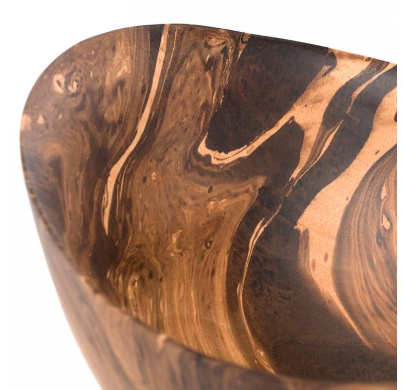 Gold Leaf Design Group Mochaware Bowl Wood
