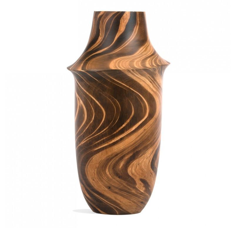 Gold Leaf Design Group Mochaware Flask Wood