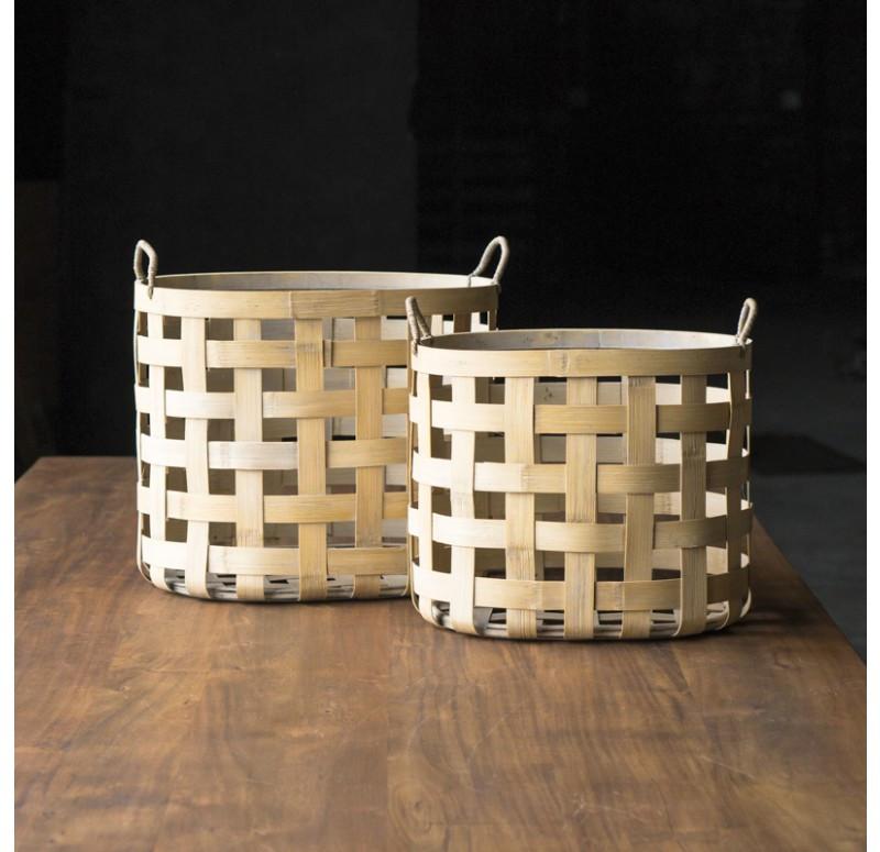 Gold Leaf Design Group Haida Oval Basket - Set Of 2