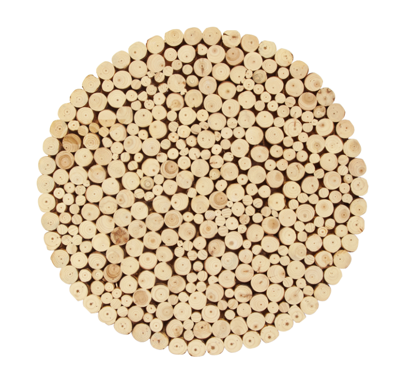 Gold Leaf Design Group Peeled Fir Round Disc 23" D - Set Of 2