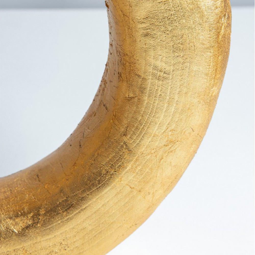 Gold Leaf Design Group Wood Ring Sculpture