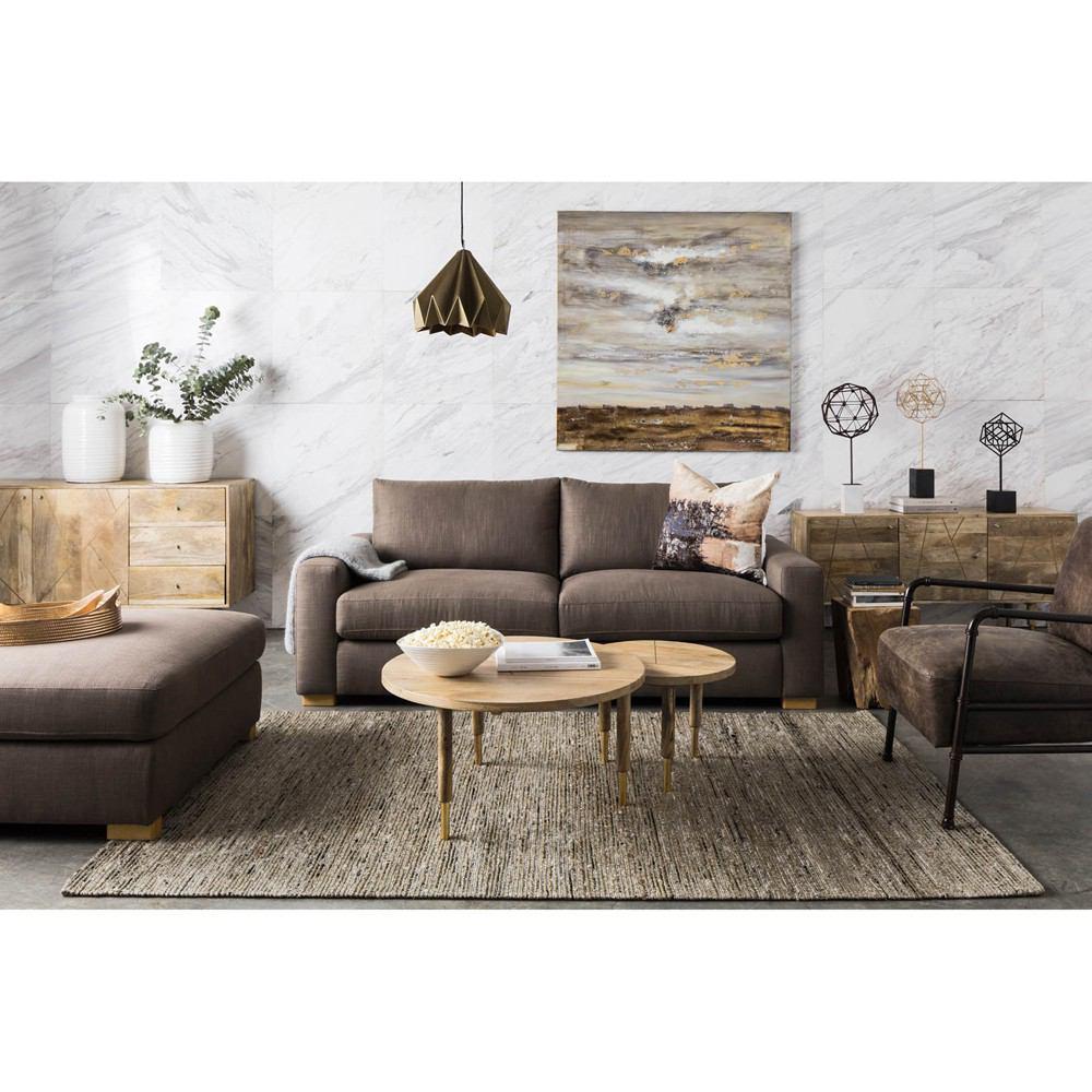 Moe's Home Collection Trevino Ottoman Taupe