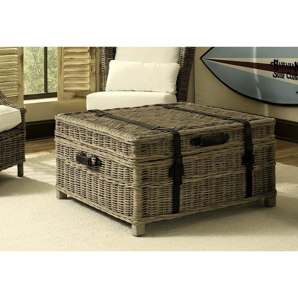 Padma's Plantation Woven Coffee Table Trunk