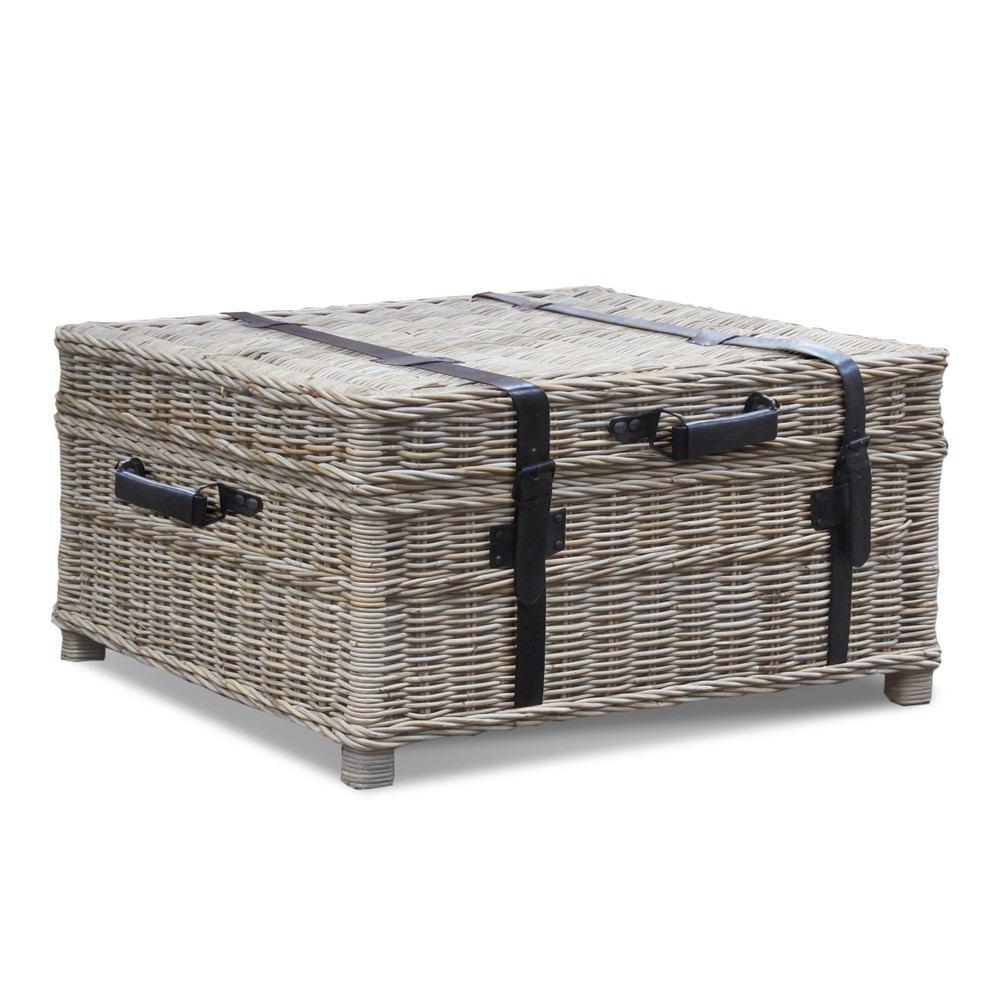 Padma's Plantation Woven Coffee Table Trunk