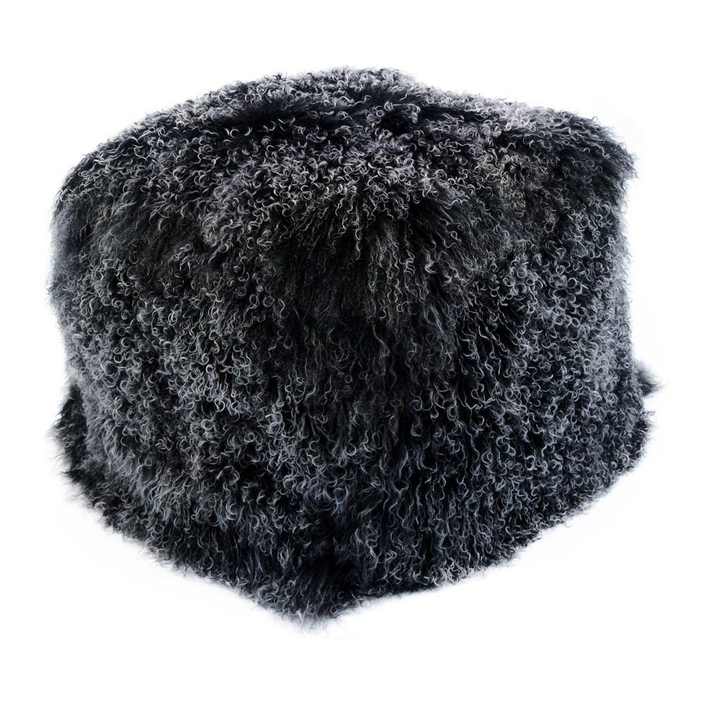 Moe's Home Collection Lamb Fur Pouf
