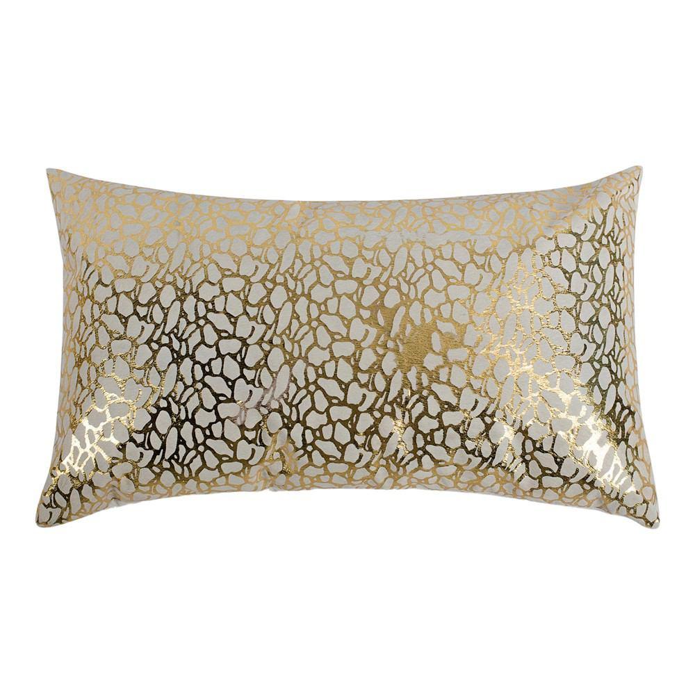 Moe's Home Collection Daisy Rectangular Pillow And Gold