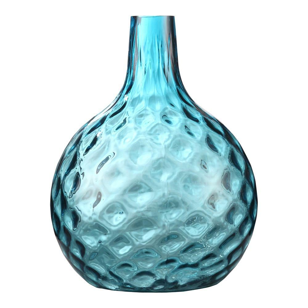 Moe's Home Collection Globe Vase Ink Blue