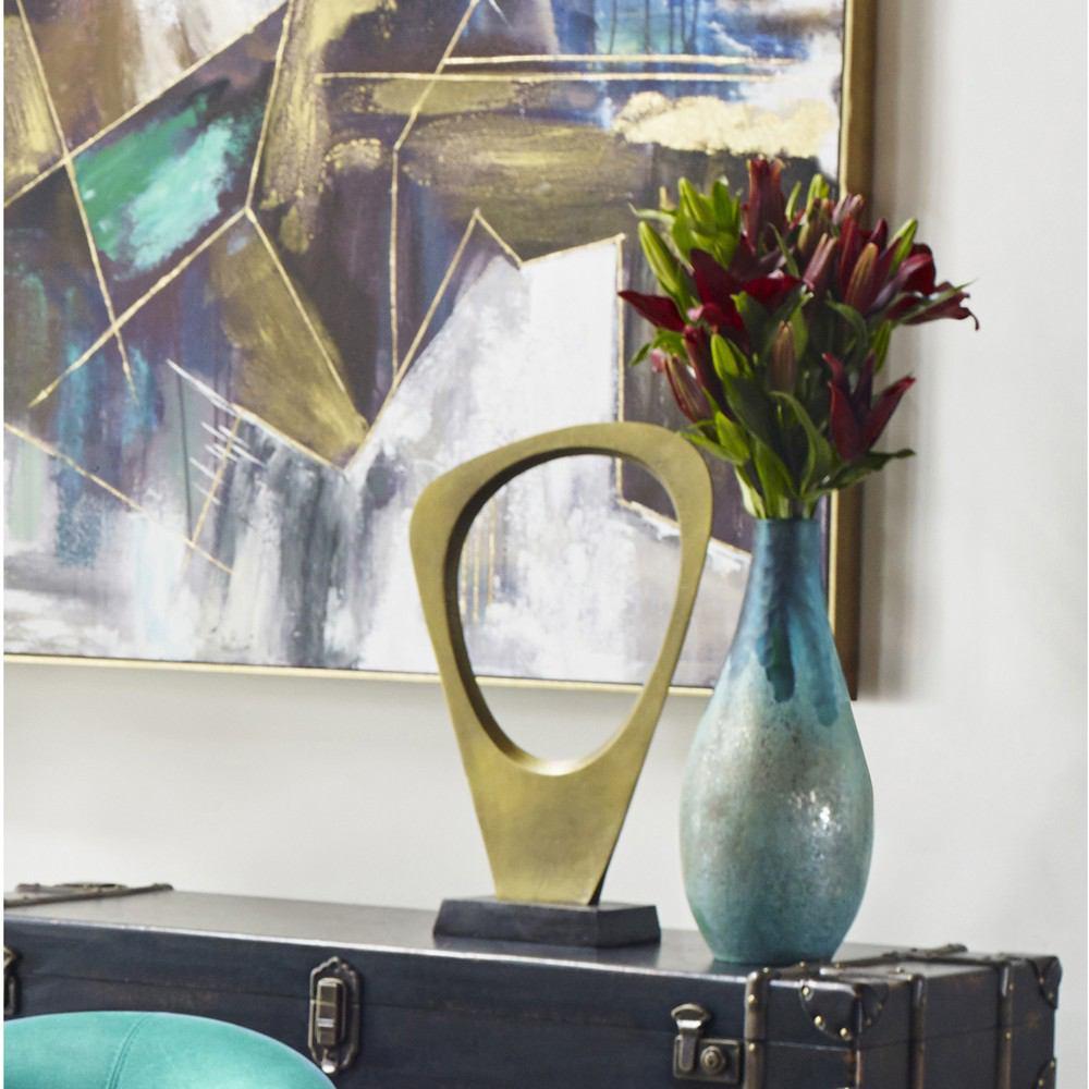 Moe's Home Collection Teardrop Vase Blue