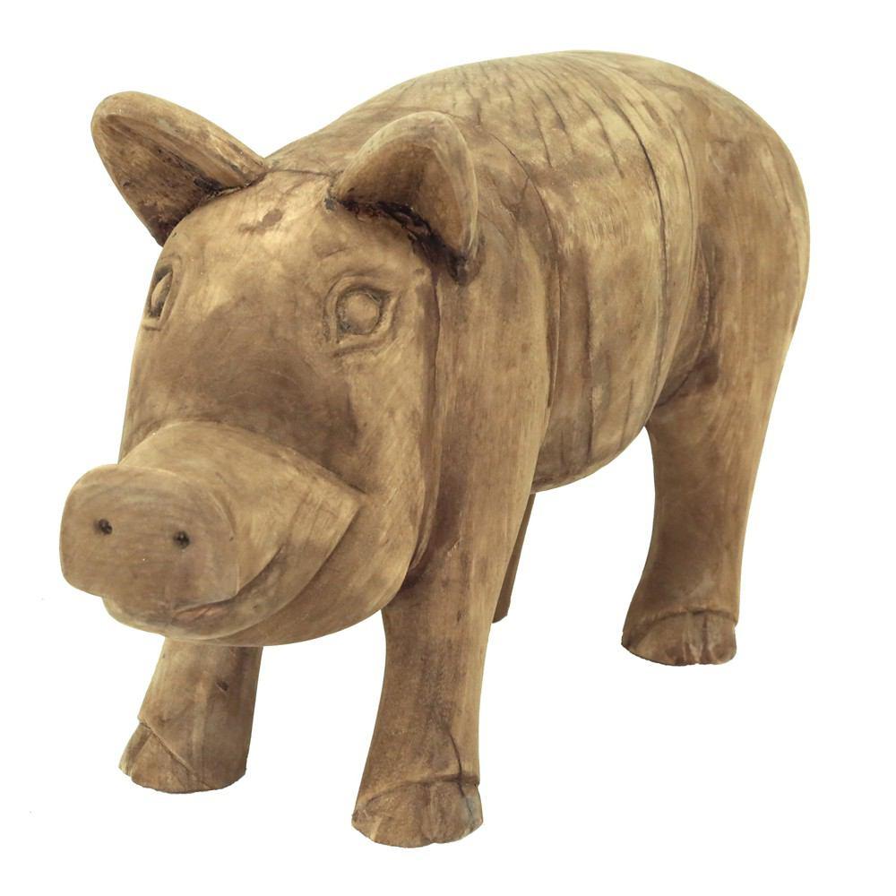 Moe's Home Collection Wooden Piglet