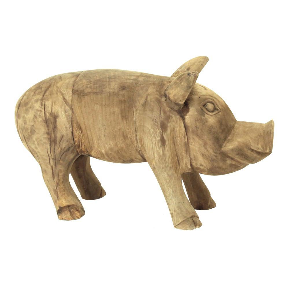 Moe's Home Collection Wooden Piglet