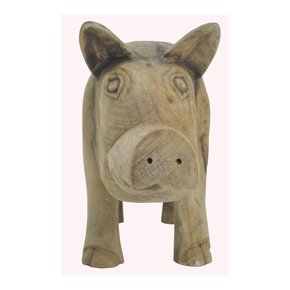Moe's Home Collection Wooden Piglet