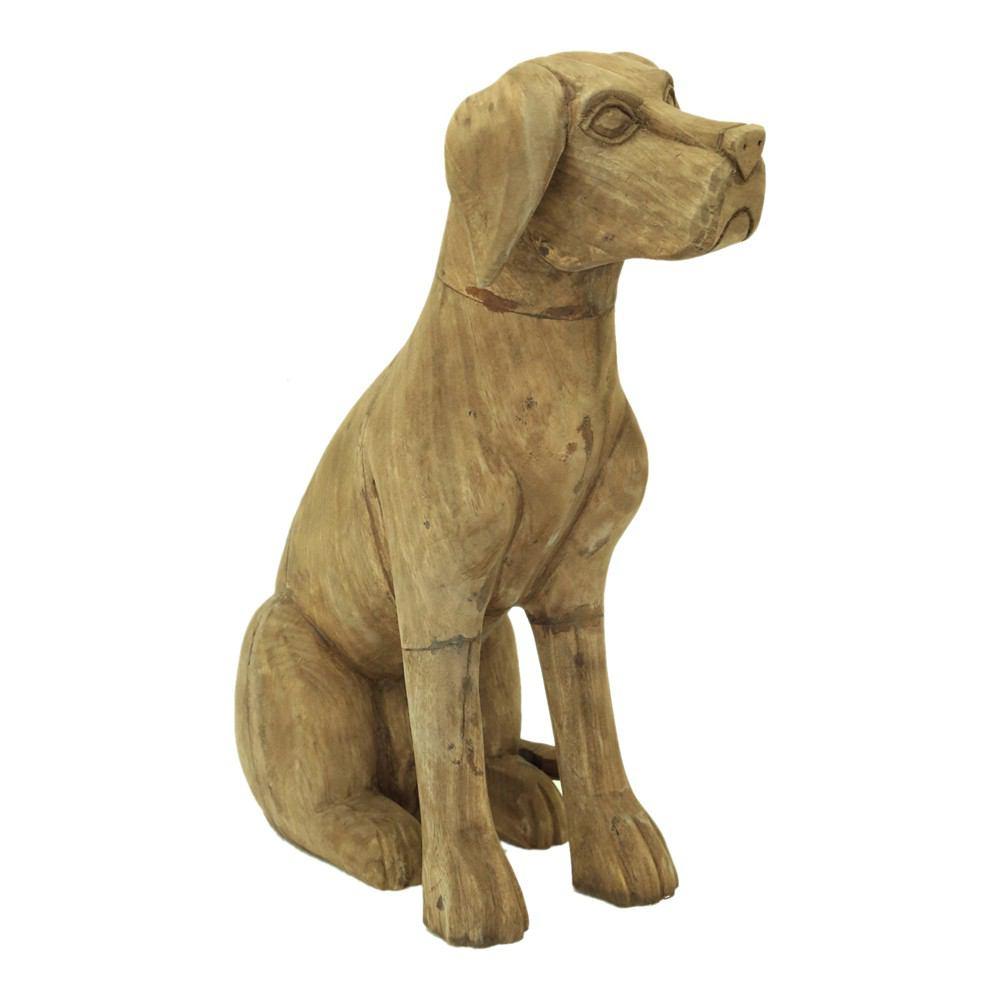 Moe's Home Collection Wooden Sitting Dog