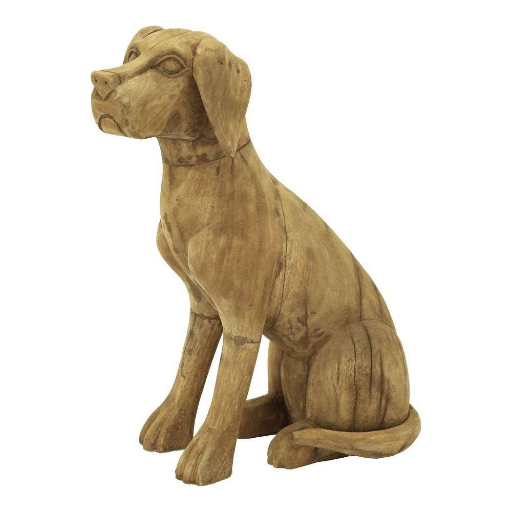Moe's Home Collection Wooden Sitting Dog