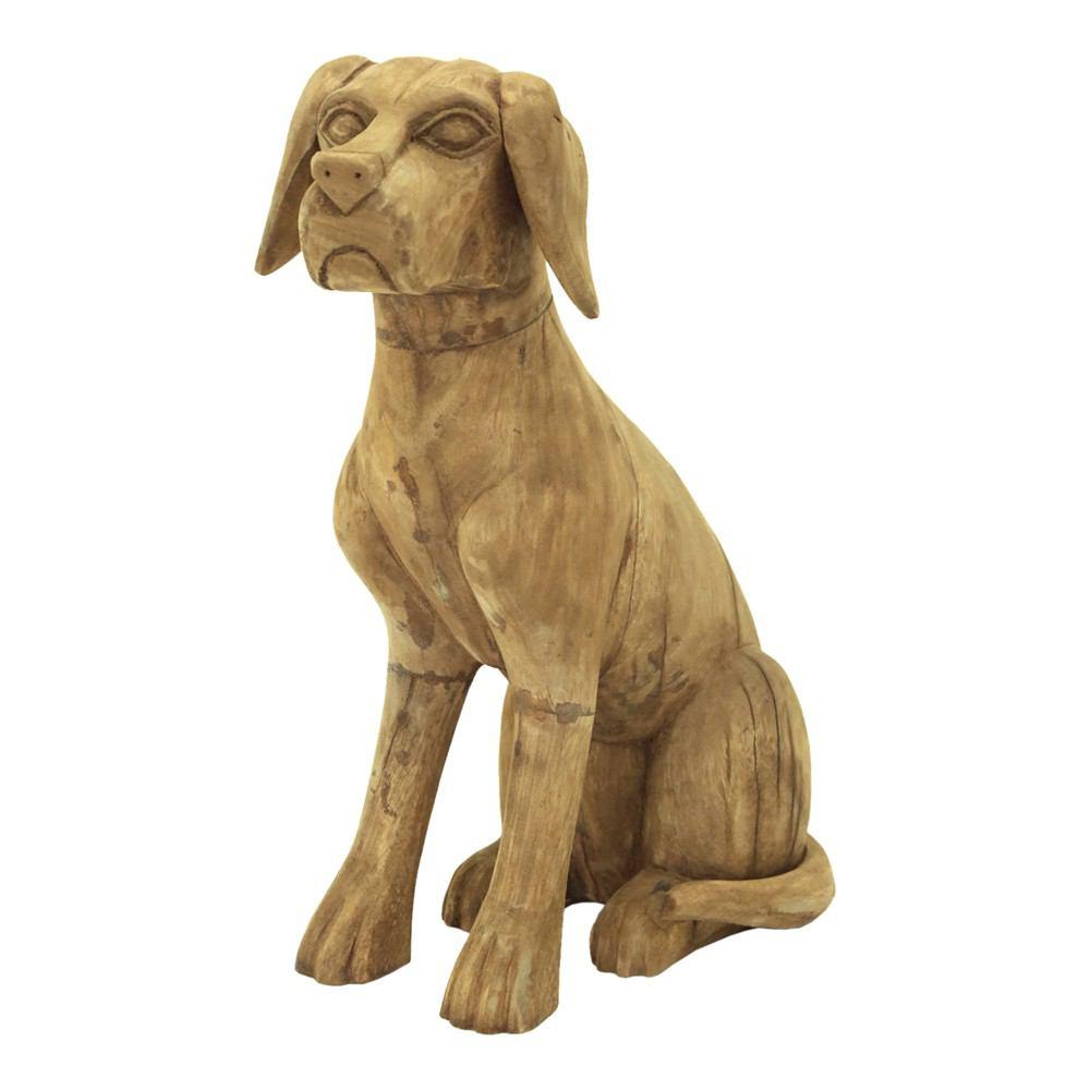 Moe's Home Collection Wooden Sitting Dog