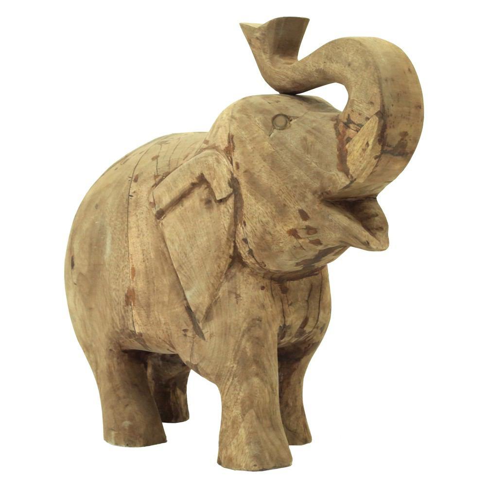 Moe's Home Collection Wooden Elephant