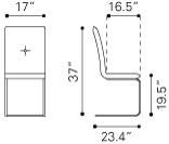 Zuo Anjou Dining Chair - Set Of 2