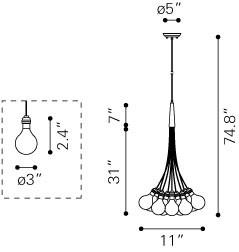Zuo Bosonic Ceiling Lamp