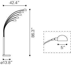 Zuo Cosmic Floor Lamp
